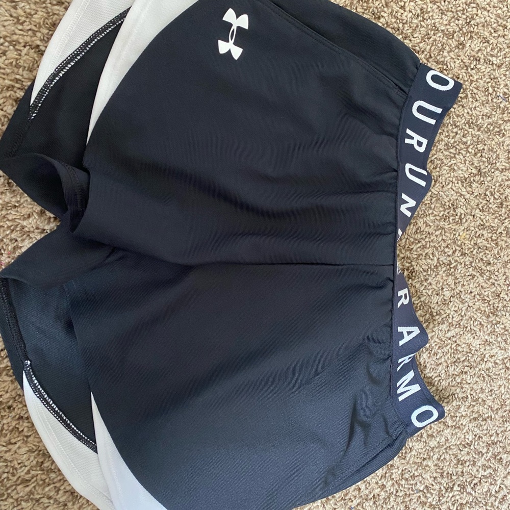 Under Armour Navy and White Performance Shorts